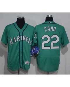 Mariners #22 Robinson Cano Green Flexbase Authentic Collection Stitched MLB Jersey