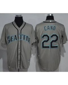 Mariners #22 Robinson Cano Grey New Cool Base Stitched MLB Jersey