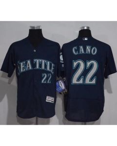 Mariners #22 Robinson Cano Navy Blue Flexbase Authentic Collection Stitched MLB Jersey