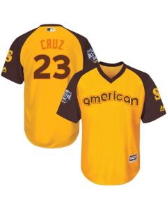 Mariners #23 Nelson Cruz Gold 2016 All-Star American League Stitched Youth MLB Jersey