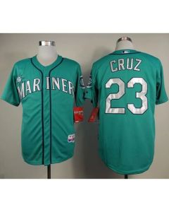 Mariners #23 Nelson Cruz Green Cool Base Stitched MLB Jersey