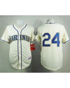 Mariners #24 Ken Griffey Cream Alternate Cool Base Stitched MLB Jersey