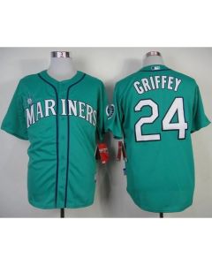 Mariners #24 Ken Griffey Green Alternate Cool Base Stitched MLB Jersey