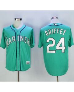 Mariners #24 Ken Griffey Green New Cool Base 2016 Hall Of Fame Patch Stitched MLB Jersey