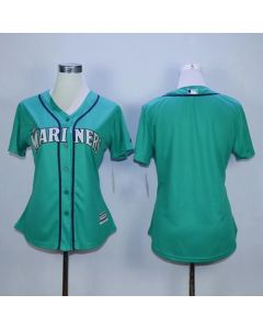 Mariners Blank Green Alternate Women's Stitched MLB Jersey