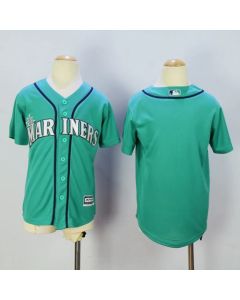 Mariners Blank Green Cool Base Stitched Youth MLB Jersey