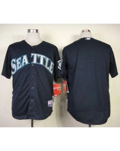 Mariners Blank Navy Blue Cool Base Stitched MLB Jersey