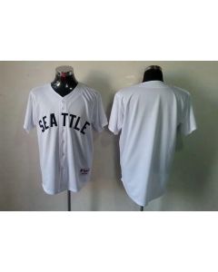 Mariners Blank White 1909 Turn Back The Clock Stitched MLB Jersey