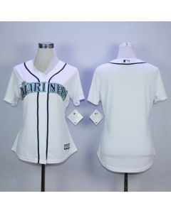 Mariners Blank White Women's Fashion Stitched MLB Jersey