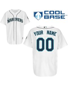 Mariners Customized Authentic White Cool Base MLB Jersey