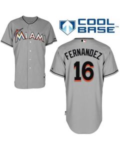 Marlins #16 Jose Fernandez Grey Cool Base Stitched Youth MLB Jersey