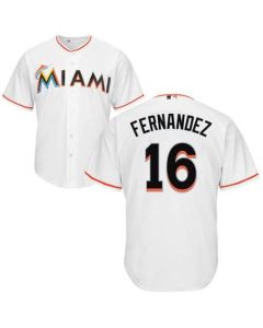 Marlins #16 Jose Fernandez White Cool Base Stitched Youth MLB Jersey