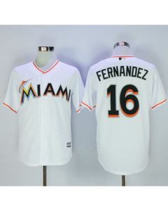 marlins #16 Jose Fernandez White New Cool Base Stitched MLB Jersey