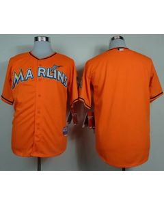 marlins Blank Orange Cool Base Stitched MLB Jersey