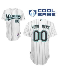 Marlins Personalized Authentic White MLB Jersey