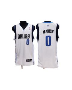 Mavericks #0 Shawn Marion Stitched NBA White Jersey