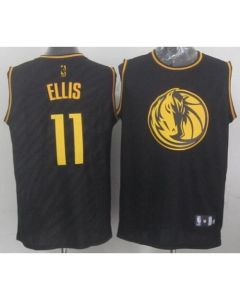 Mavericks #11 Monta Ellis Black Precious Metals Fashion Stitched NBA Jersey