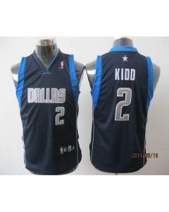 Mavericks #2 Jason Kidd Dark Blue Stitched Youth NBA Jersey