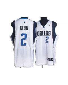 Mavericks #2 Jason Kidd Stitched NBA White Jersey