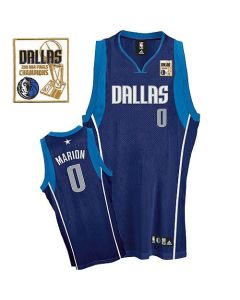 Mavericks 2011 Champion Patch #0 Shawn Marion Blue Stitched NBA Jersey