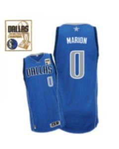 Mavericks 2011 Champion Patch #0 Shawn Marion Revolution 30 Sky Blue Stitched NBA Jersey