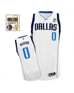 Mavericks 2011 Champion Patch #0 Shawn Marion Revolution 30 White Stitched NBA Jersey