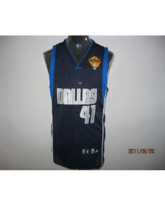 Mavericks 2011 Finals Patch #41 Dirk Nowitzki Blue Stitched NBA Jersey