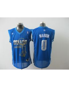 Mavericks 2011 NBA Finals Champions #0 Shawn Marion Revolution 30 Blue Stitched NBA Jersey