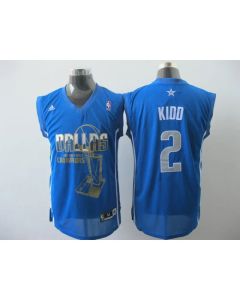 Mavericks 2011 NBA Finals Champions #2 Jason Kidd Revolution 30 Blue Stitched NBA Jersey