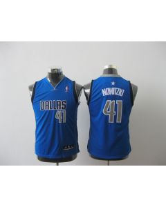 Mavericks #41 Dirk Nowitzki Baby Blue Stitched Youth NBA Jersey