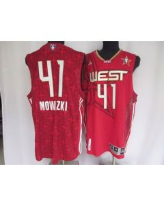 Mavericks #41 Dirk Nowitzki Stitched NBA Red 2010 All Star Jersey