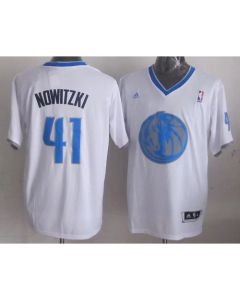 Mavericks #41 Dirk Nowitzki White 2013 Christmas Day Swingman Stitched NBA Jersey