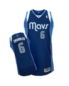 Mavericks #6 Tyson Chandler Navy Blue Revolution 30 Stitched NBA Jersey