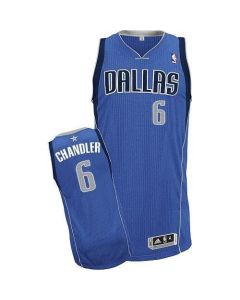 Mavericks #6 Tyson Chandler Sky Blue Revolution 30 Stitched NBA Jersey