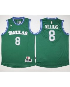 Mavericks #8 Deron Williams Green Hardwood Classics Performance Stitched NBA Jersey
