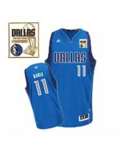 Mavericks Champion Patch #11 Jose Barea Baby Blue Revolution 30 Stitched Youth NBA Jersey