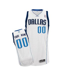 Mavericks Personalized Authentic White NBA Jersey