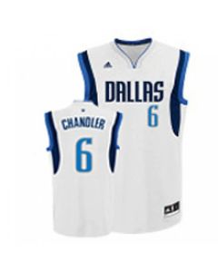 Mavericks Revolution 30 #6 Tyson Chandler White Stitched NBA Jersey