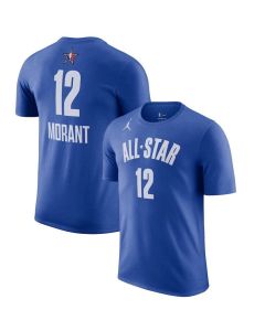 Men's #12 Ja Morant Blue 2023 NBA All-Star Game Name & Number T-Shirt