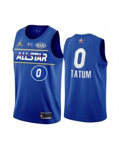 Men's 2021 All-Star #0 Jayson Tatum Blue Eastern Conference Stitched NBA Jersey