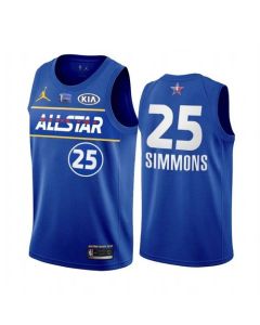 Men's 2021 All-Star #25 Ben Simmons Blue Eastern Conference Stitched NBA Jersey