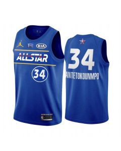 Men's 2021 All-Star Bucks #34 Giannis Antetokounmpo Blue Eastern Conference Stitched NBA Jersey