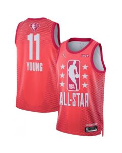 Men's 2022 All-Star #11 Trae Young Maroon Stitched Jersey