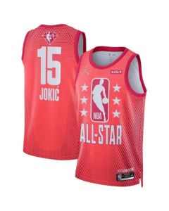 Men's 2022 All-Star #15 Nikola Jokic Maroon Stitched Jersey