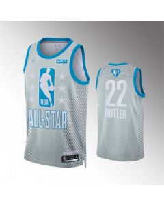 Men's 2022 All-Star #22 Jimmy Butler Gray Stitched Jersey