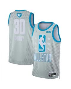 Men's 2022 All-Star #30 Stephen Curry Gray Stitched Basketball Jersey