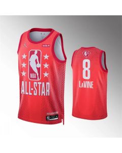 Men's 2022 All-Star #8 Zach LaVine Maroon Stitched Jersey