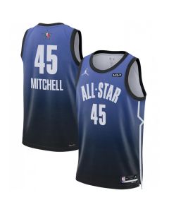 Men's 2023 All-Star #45 Donovan Blue Game Swingman Stitched Basketball Jersey (Blue)