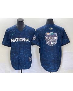 Men's 2023 All-star Royal Big Logo Stitched Baseball Jersey