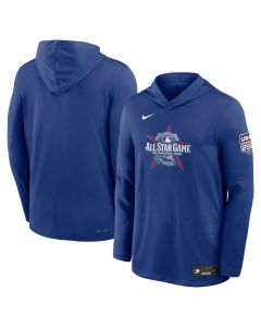 Men's 2026 MLB All-Star Game Nike Royal Authentic Collection Dri-FIT Long Sleeve Hooded T-Shirt (Royal)